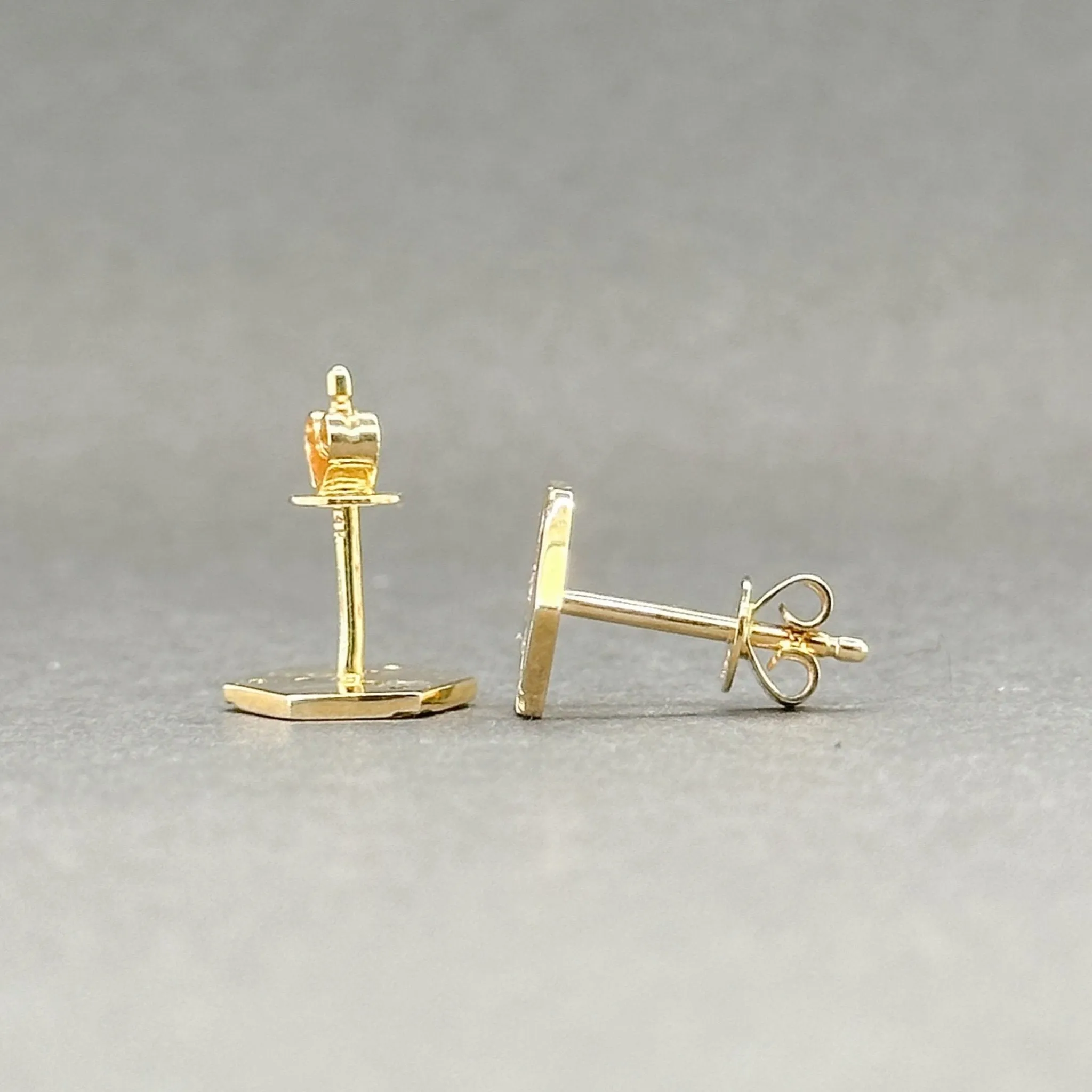 Estate 14K Y Gold 0.24ctw G/SI2 Diamond Earrings