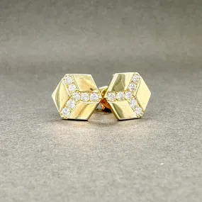 Estate 14K Y Gold 0.24ctw G/SI2 Diamond Earrings