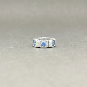 Estate Pandora SS Trinity Blue Spacer Bead Charm