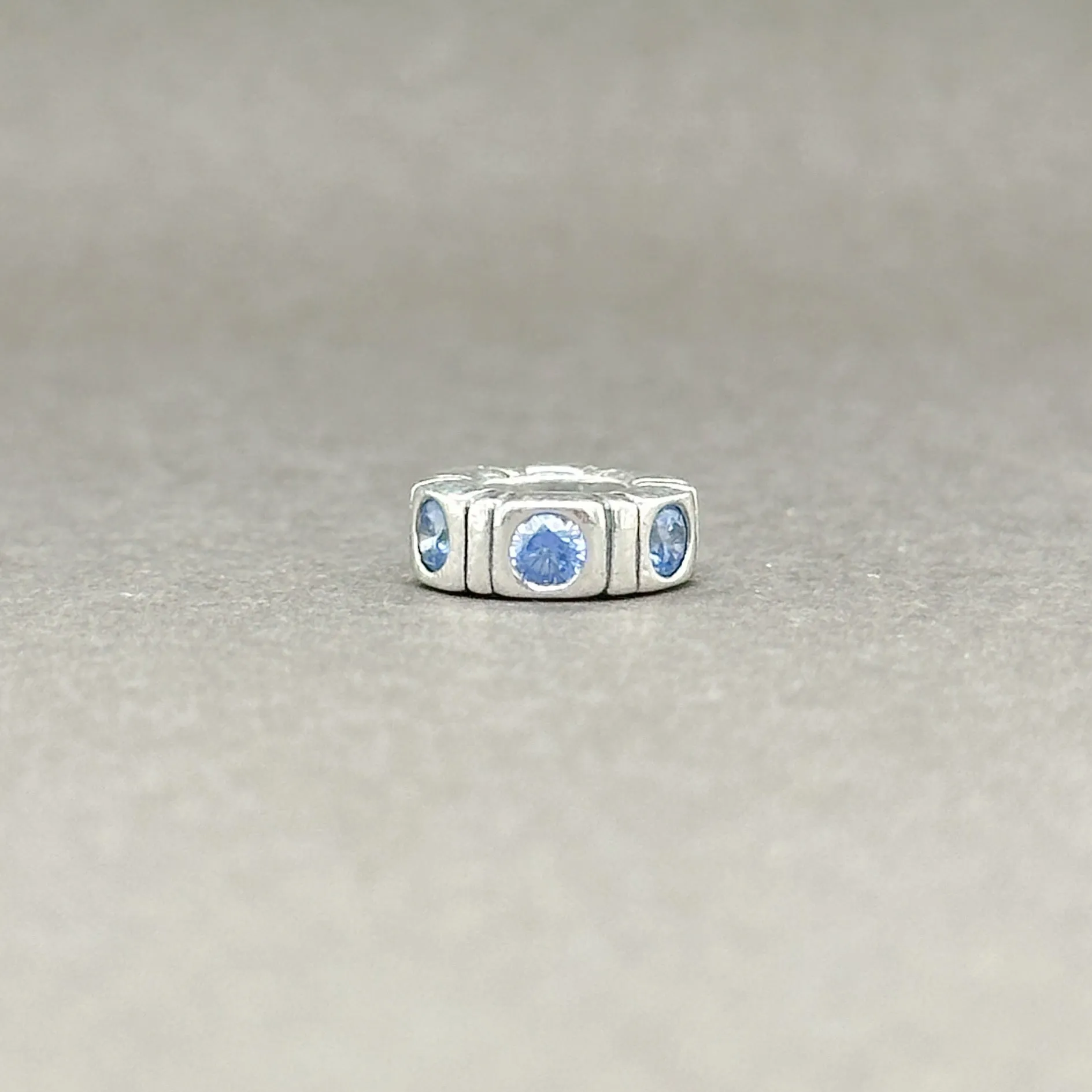 Estate Pandora SS Trinity Blue Spacer Bead Charm