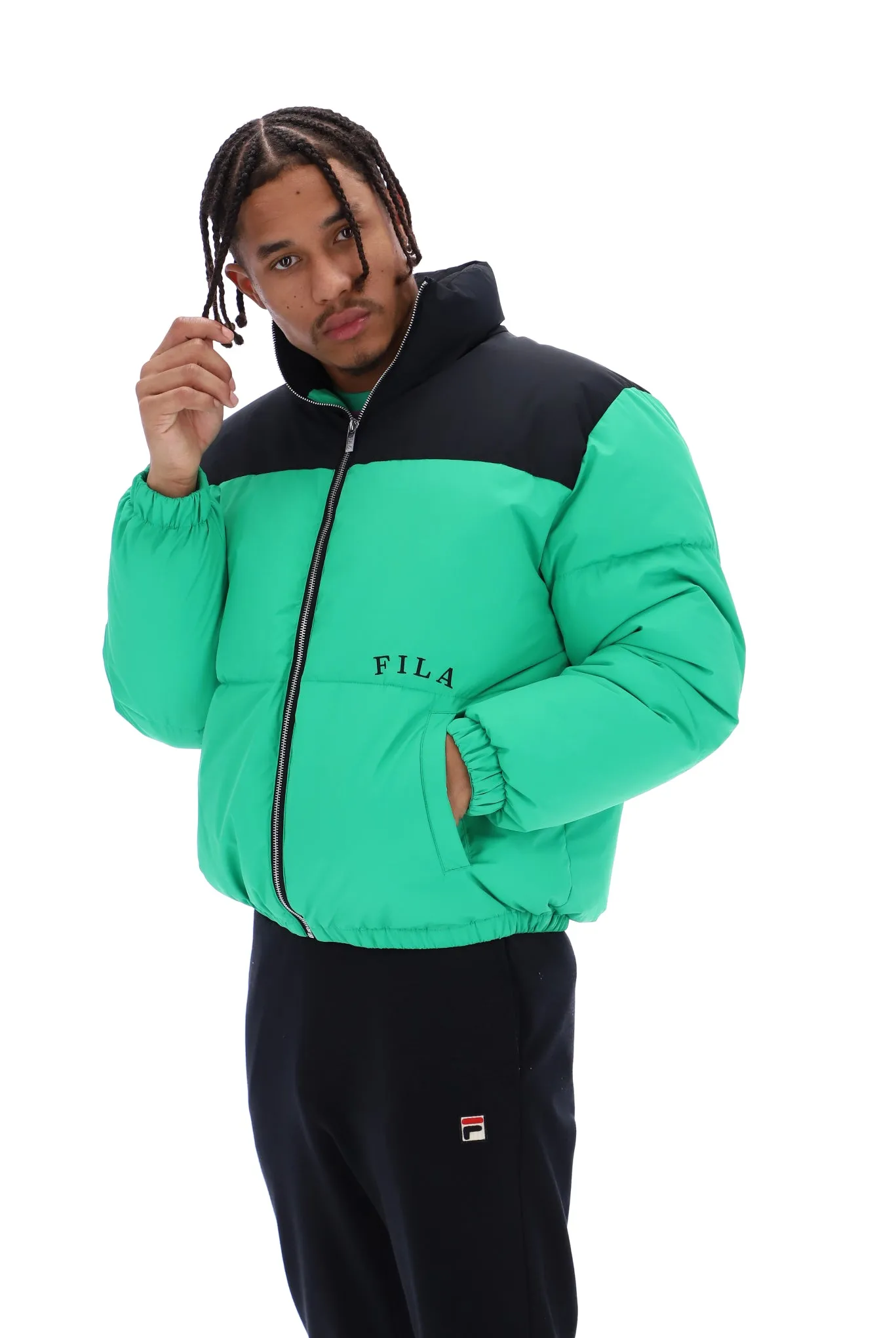 Evan Unisex Panelled Puffer Jacket