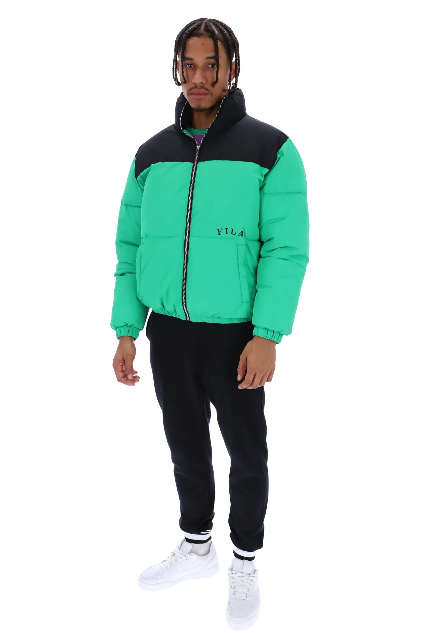 Evan Unisex Panelled Puffer Jacket