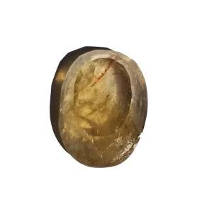 Faceted Natural Citrine Cabochon Oval-Cut - 29.5mm