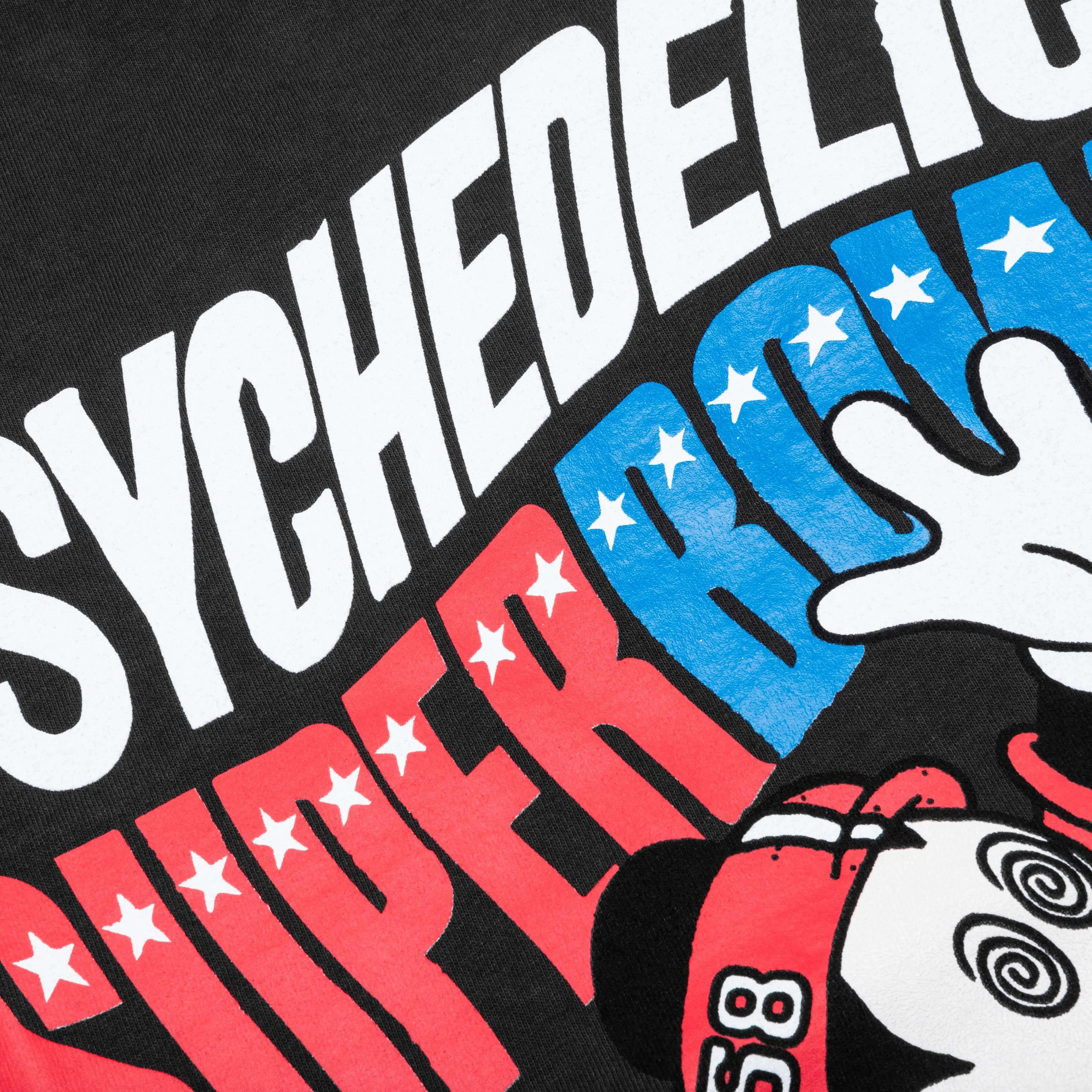 Feature x CRTFD Psychedelic Super Bowl T-Shirt - Black