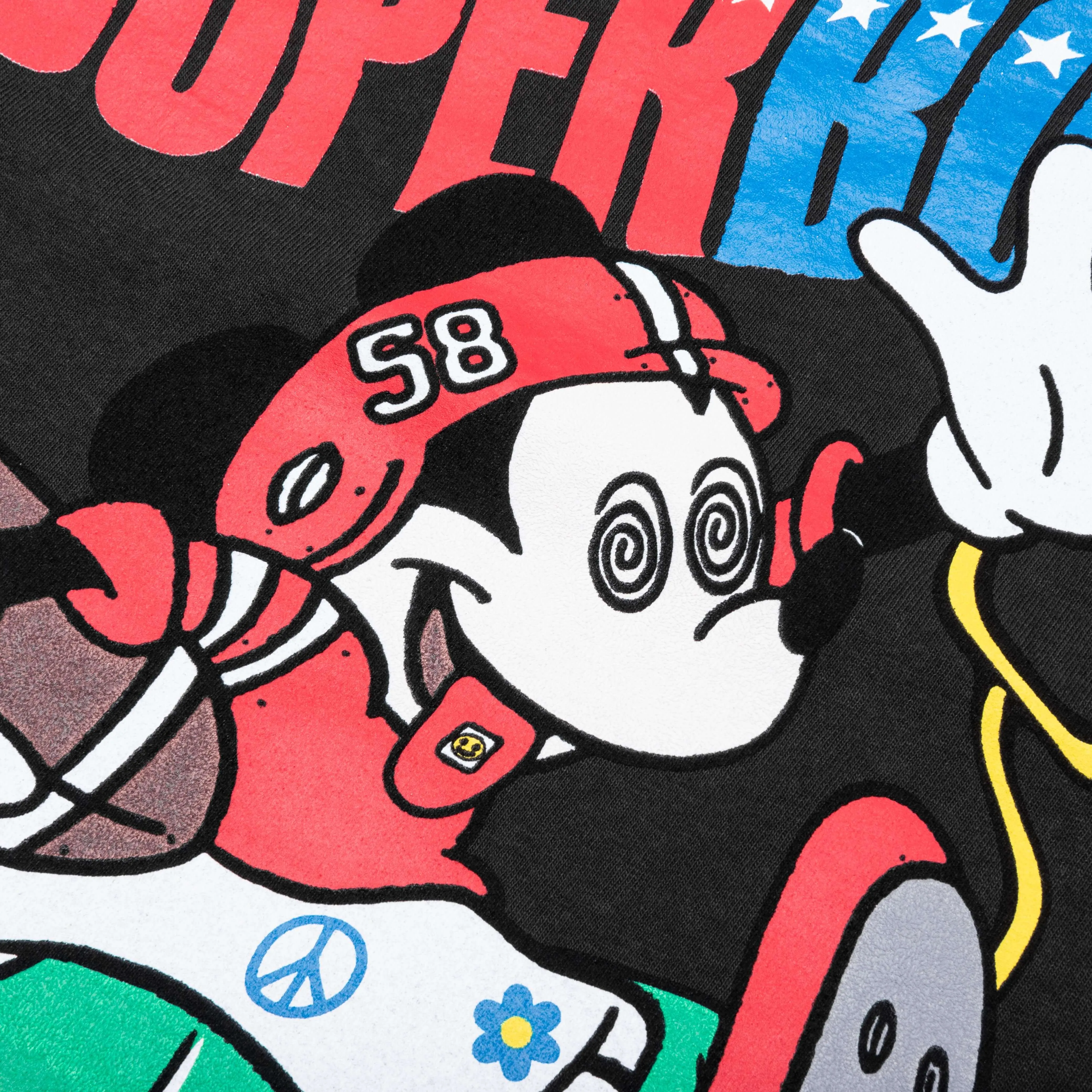 Feature x CRTFD Psychedelic Super Bowl T-Shirt - Black