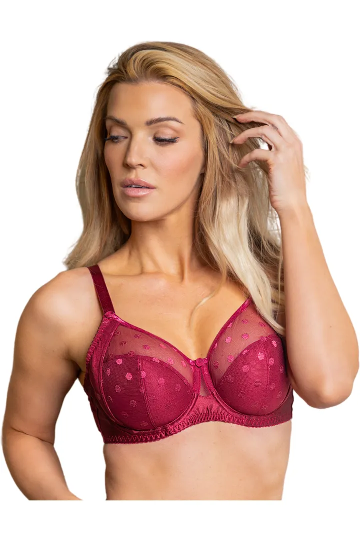 Fit Fully Yours Carmen Polka Dot Lace Multi-Part Bra - Style B2498-DR