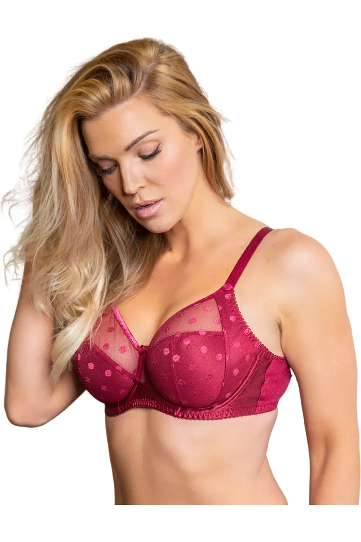 Fit Fully Yours Carmen Polka Dot Lace Multi-Part Bra - Style B2498-DR