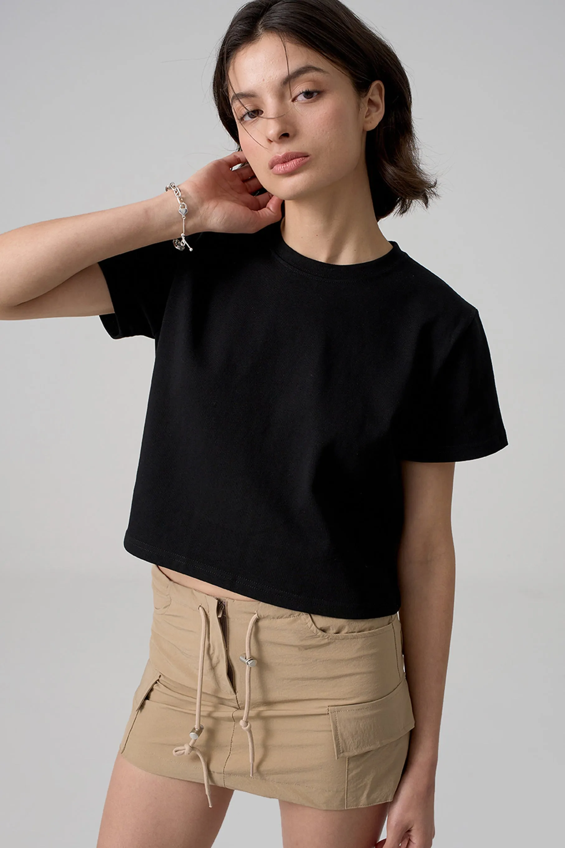 Forme Boxy Tee, Black