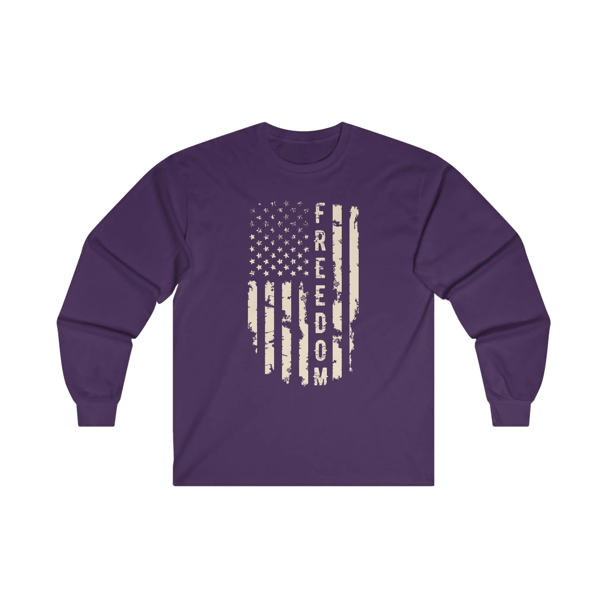 Freedom American Flag Long Sleeve Tee