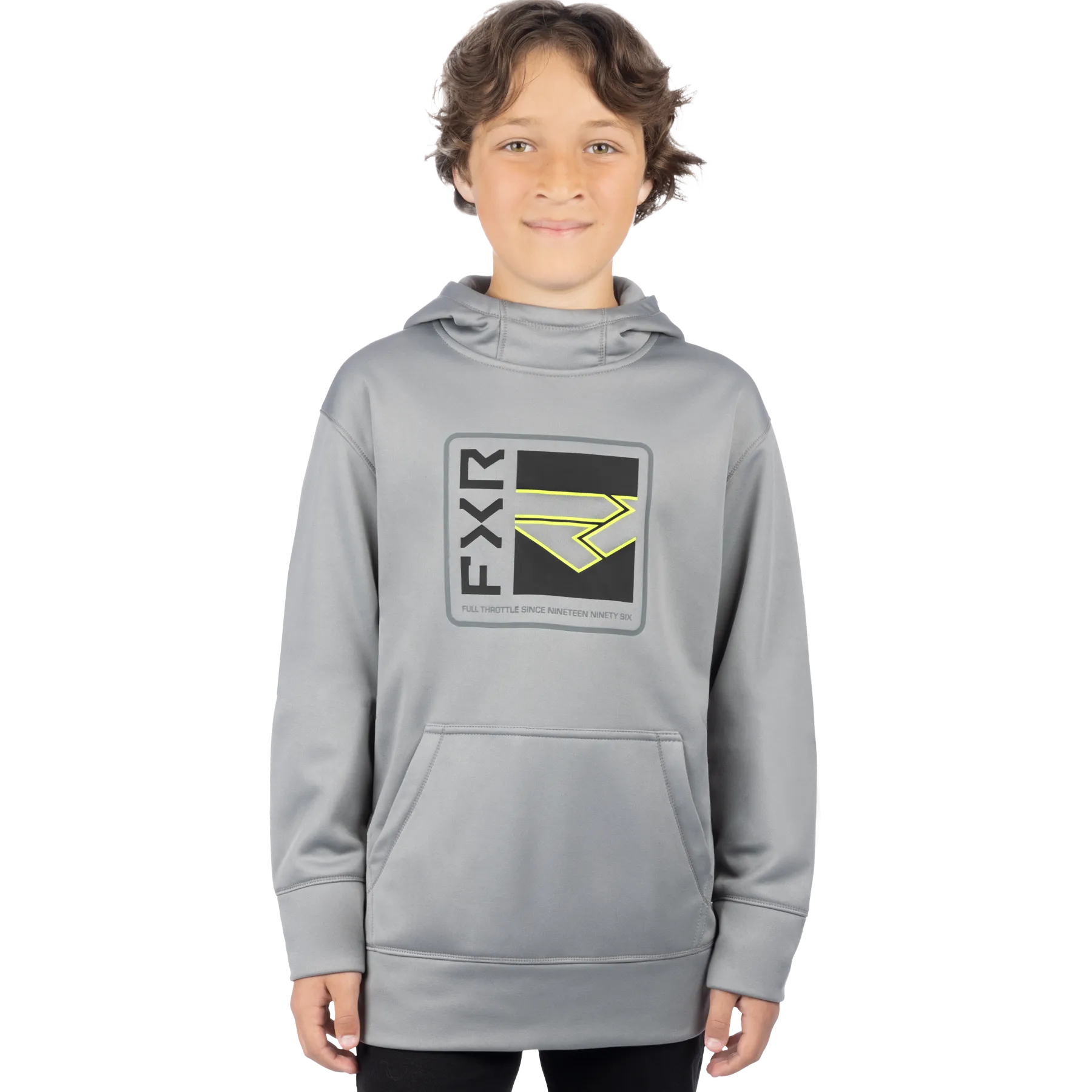 FXR Youth Broadcast Tech Pullover Fleece Grey/Black