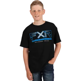 FXR Youth Pilot Tee Black/Blue