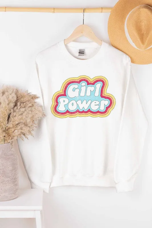 GIRL POWER GRAPHIC SWEATSHIRT