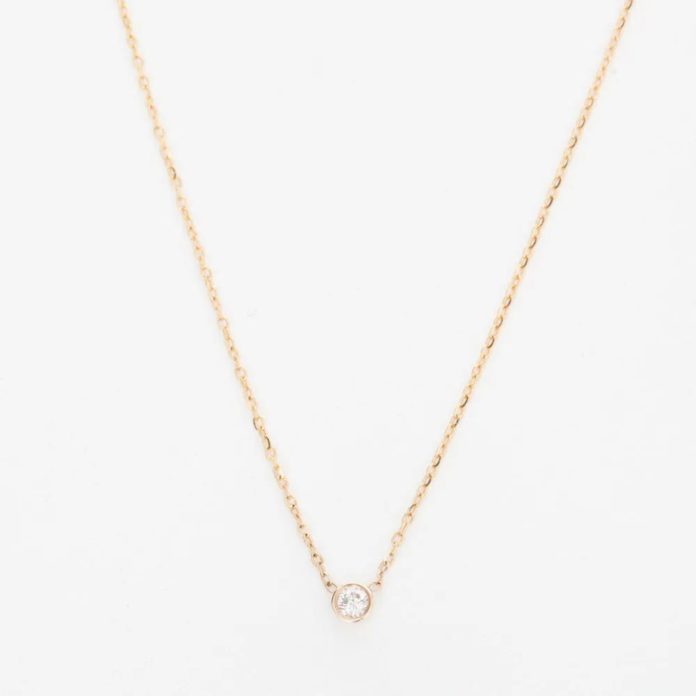 Gold Barely-There Diamond Necklace