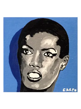 Grace Jones Portrait - Art Print by Carpo