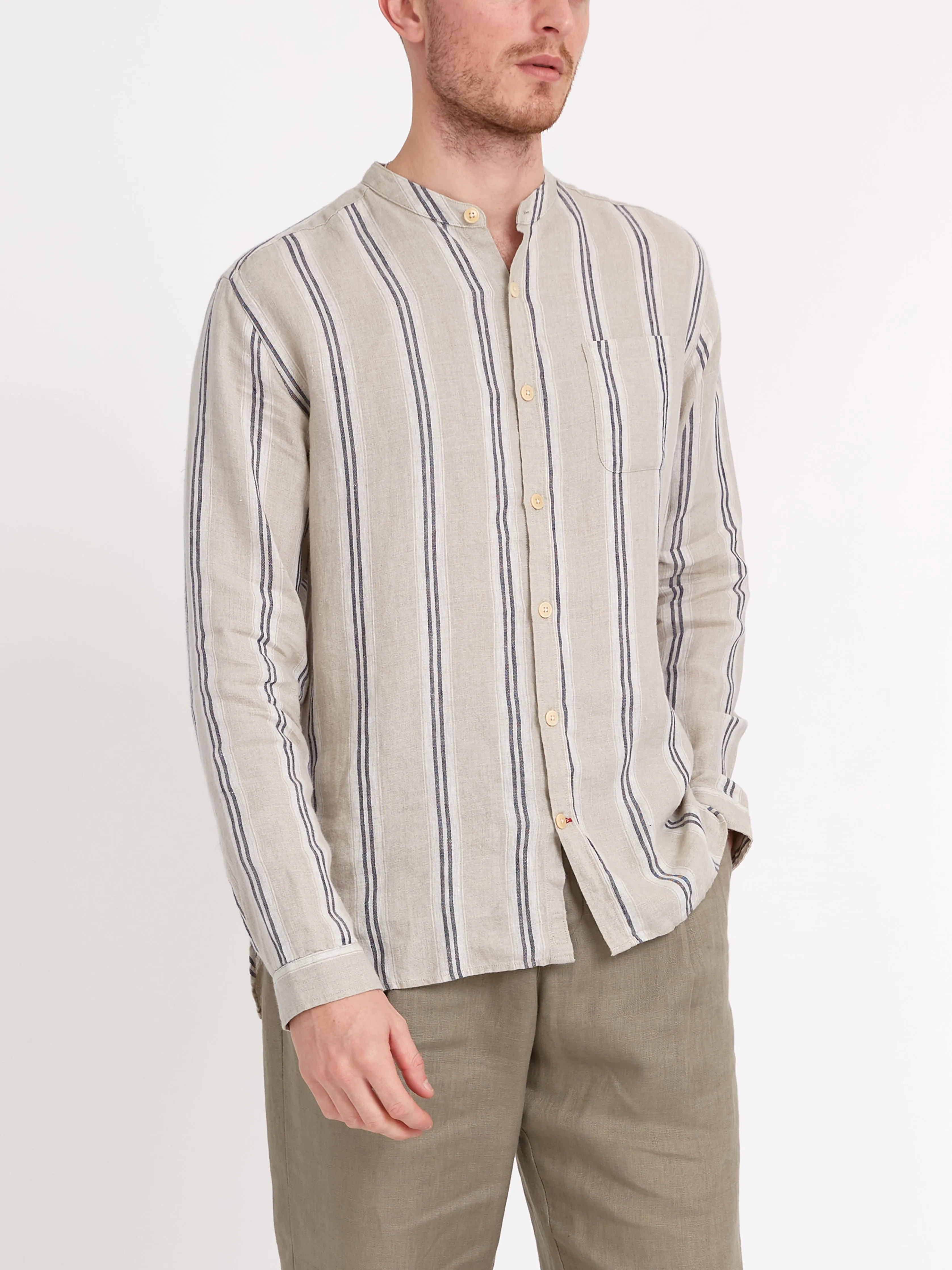 Grandad Shirt Loughlin Sand