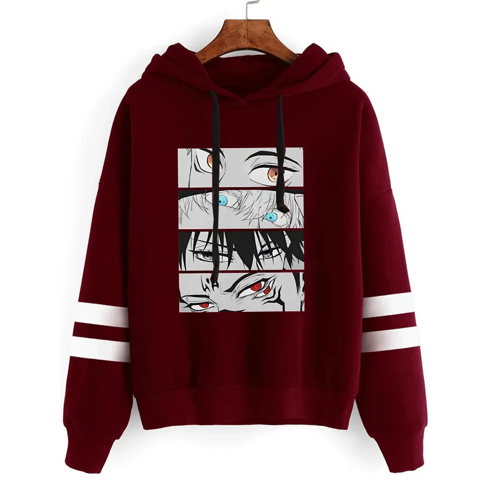 Hot Sale Autumn And Winter Fashion Long-Sleeved Sweater Japanese Anime Outdoor Sports Hoodie Printing Casual tops