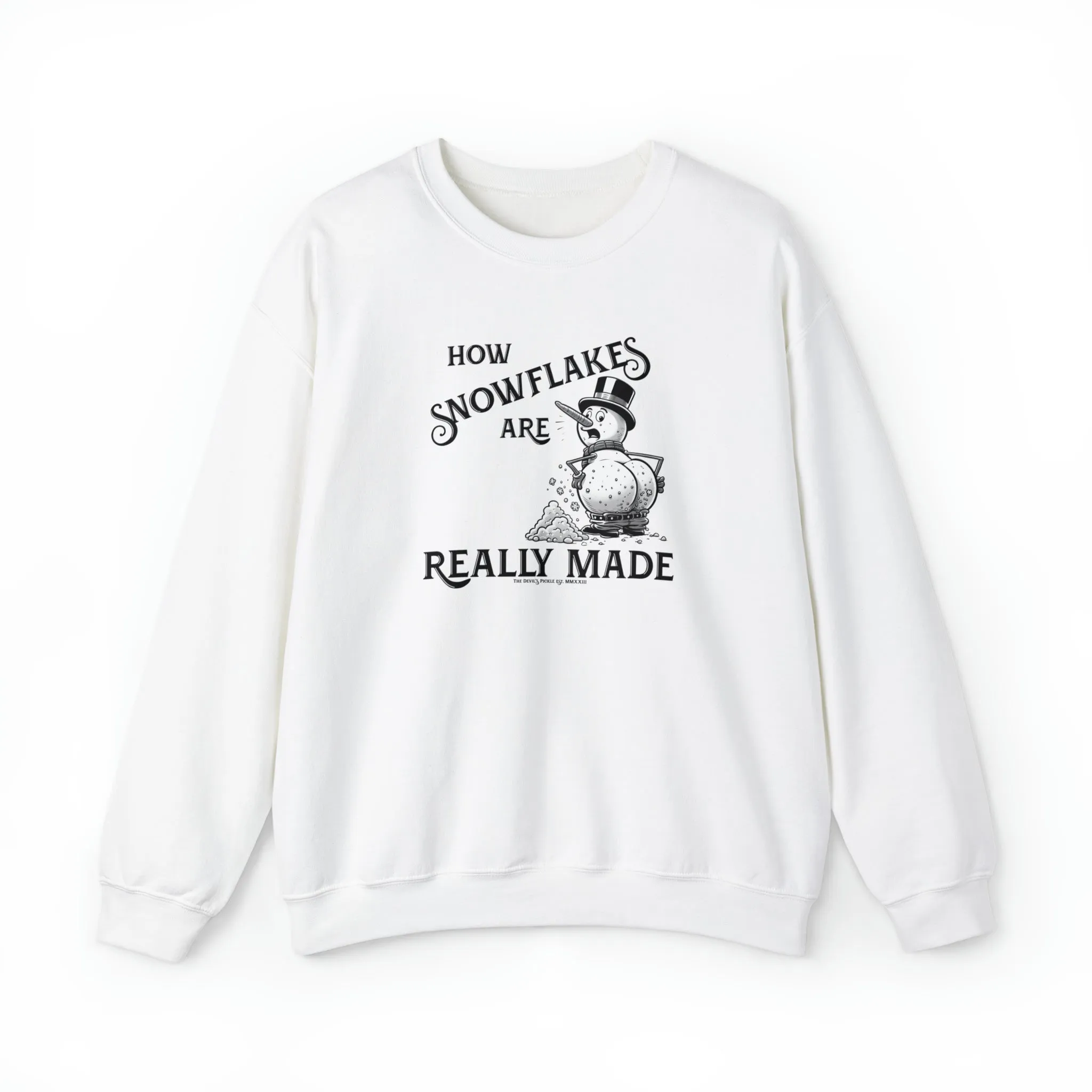 How Snowflakes Are Really Made Crewneck Sweatshirt