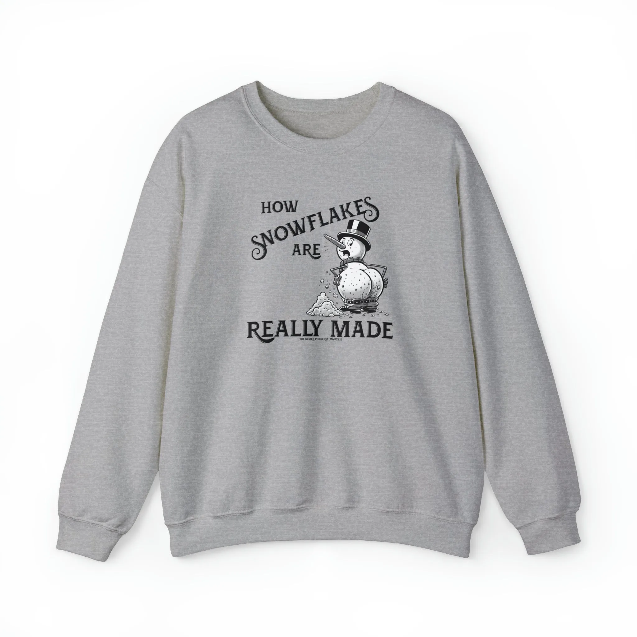 How Snowflakes Are Really Made Crewneck Sweatshirt