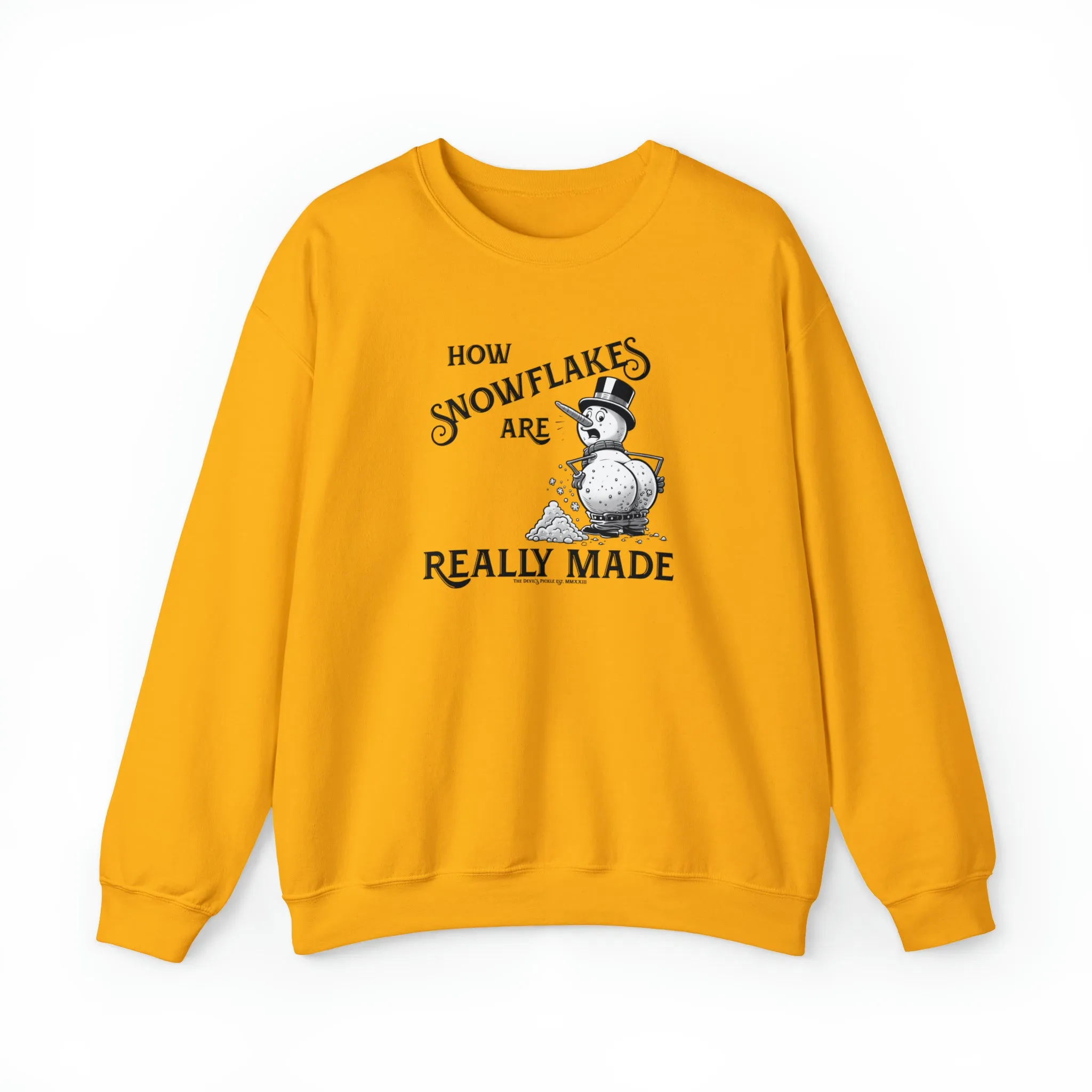 How Snowflakes Are Really Made Crewneck Sweatshirt