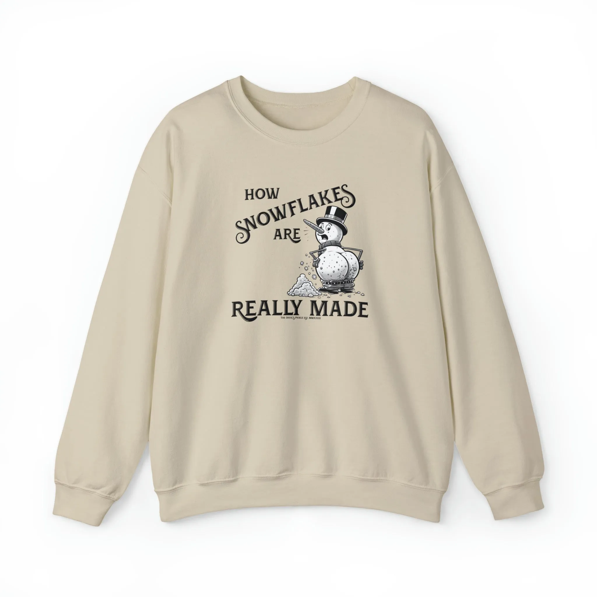 How Snowflakes Are Really Made Crewneck Sweatshirt