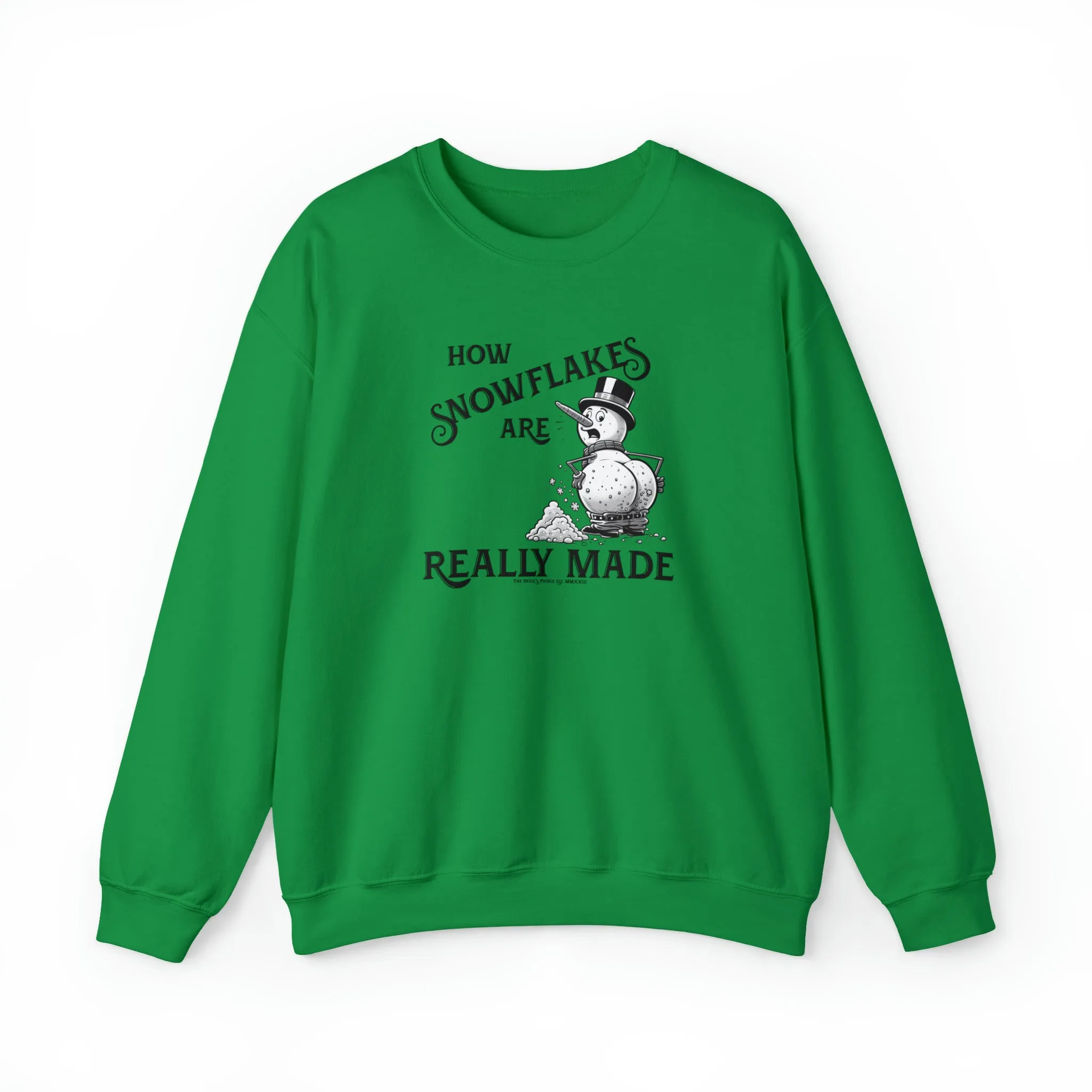 How Snowflakes Are Really Made Crewneck Sweatshirt