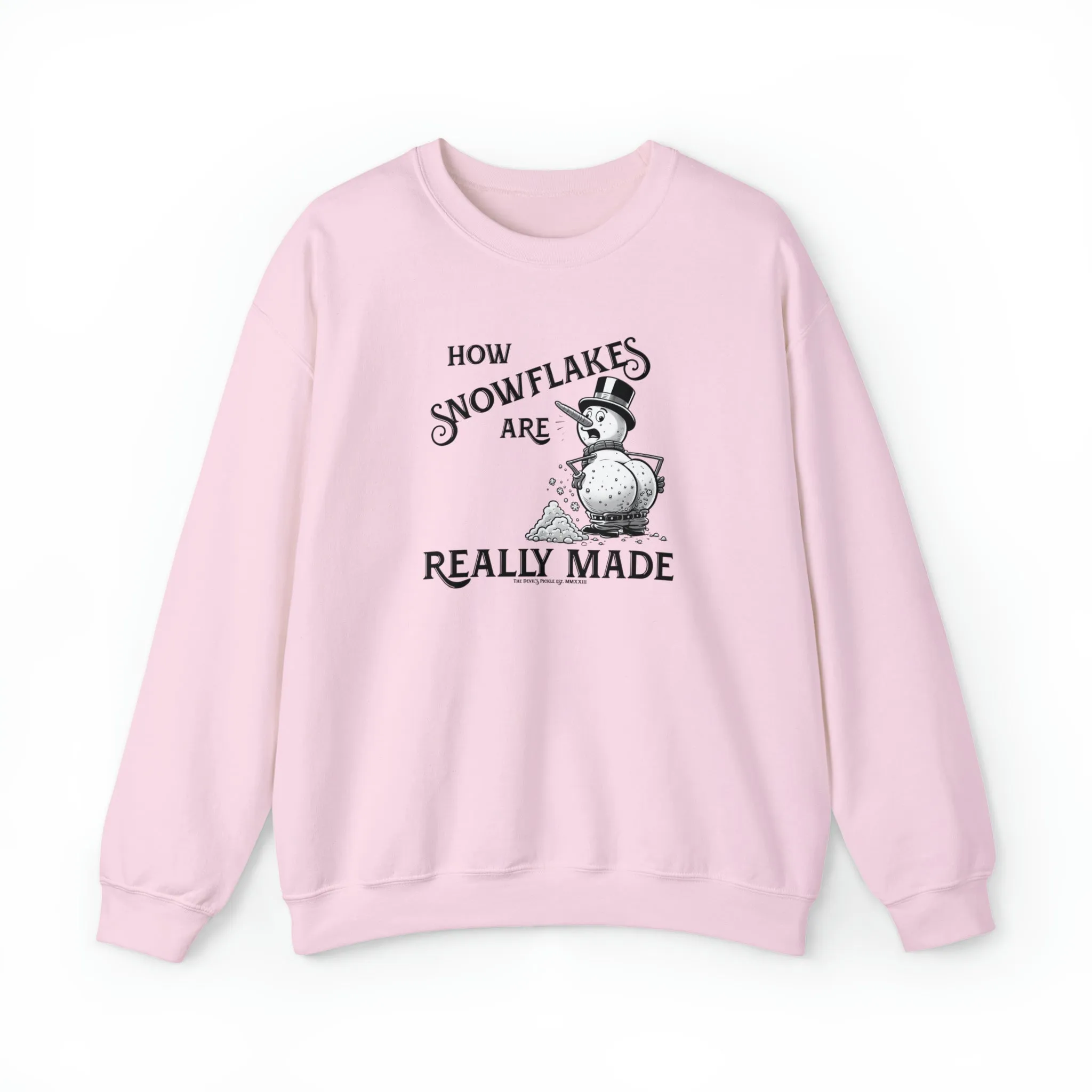 How Snowflakes Are Really Made Crewneck Sweatshirt