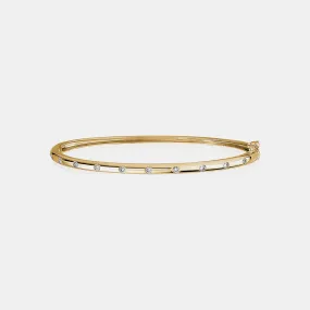 Inlay Diamond Bangle