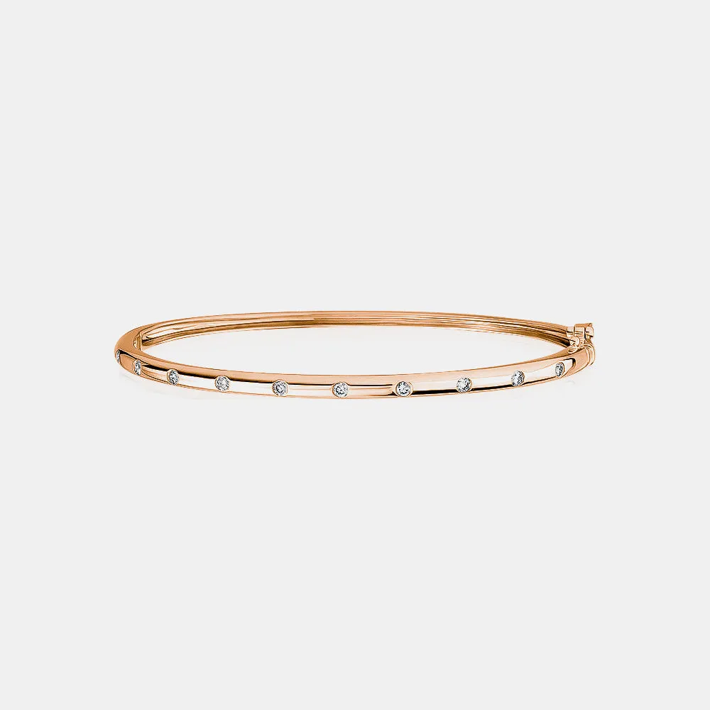 Inlay Diamond Bangle