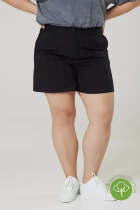 Iris Black Shorts