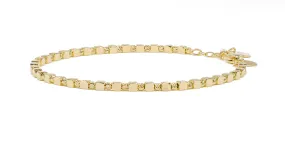 J.E.T. Diamond Cut Moderno Bracelet in 14K Yellow Gold