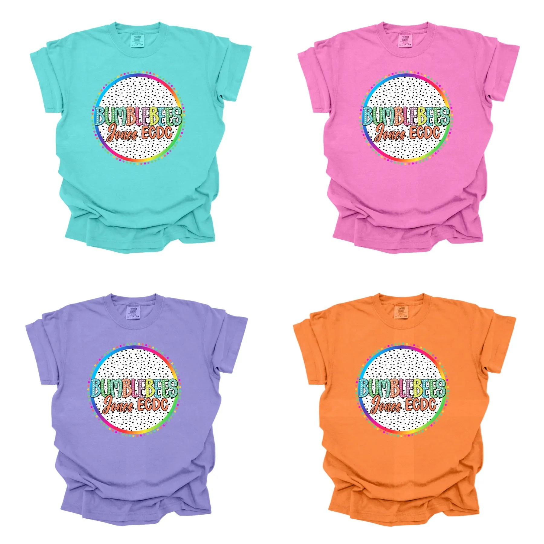 Jones ECDC Colorful Custom School Tee | BRIGHT