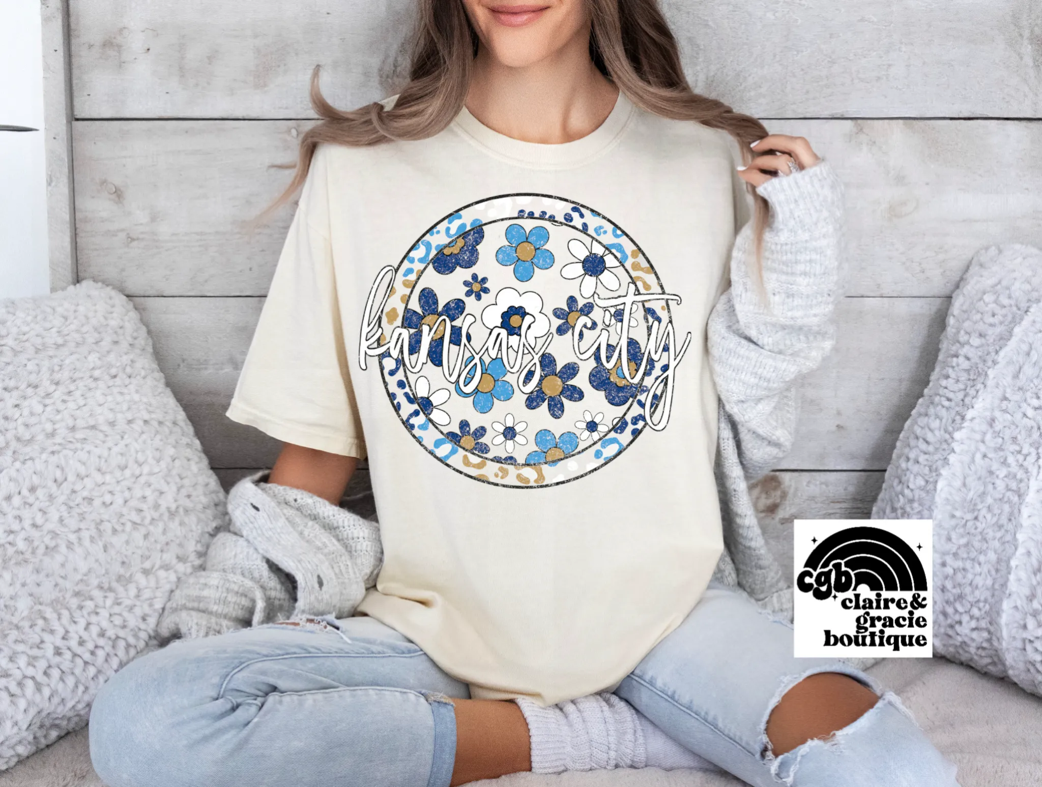 Kansas City Baseball Daisy Circle Tee | Royals