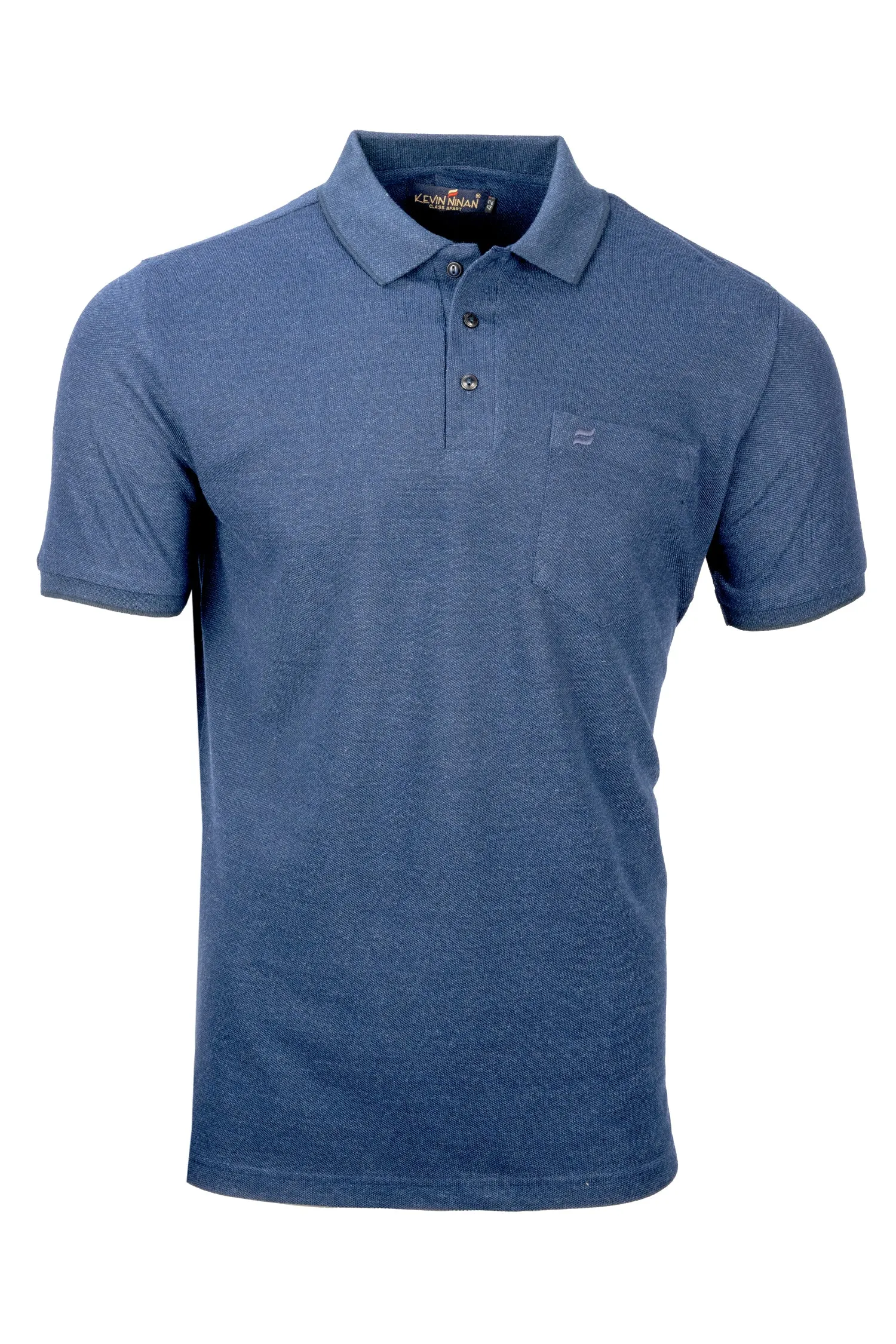 Kevin Ninan Two-tone Blue Polo T-shirt