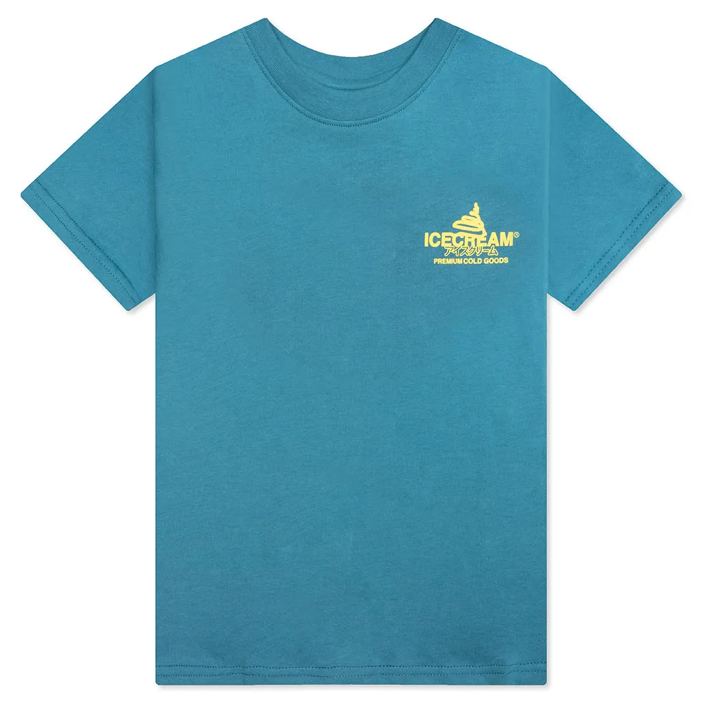 Kids Cake Cone S/S Tee - Storm Blue