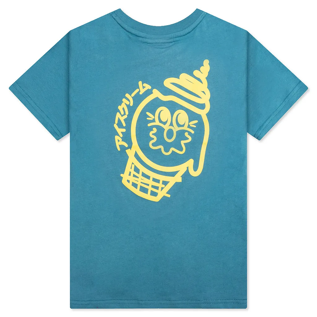 Kids Cake Cone S/S Tee - Storm Blue