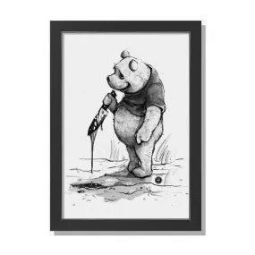 Killer Pooh Framed Print Wall Art