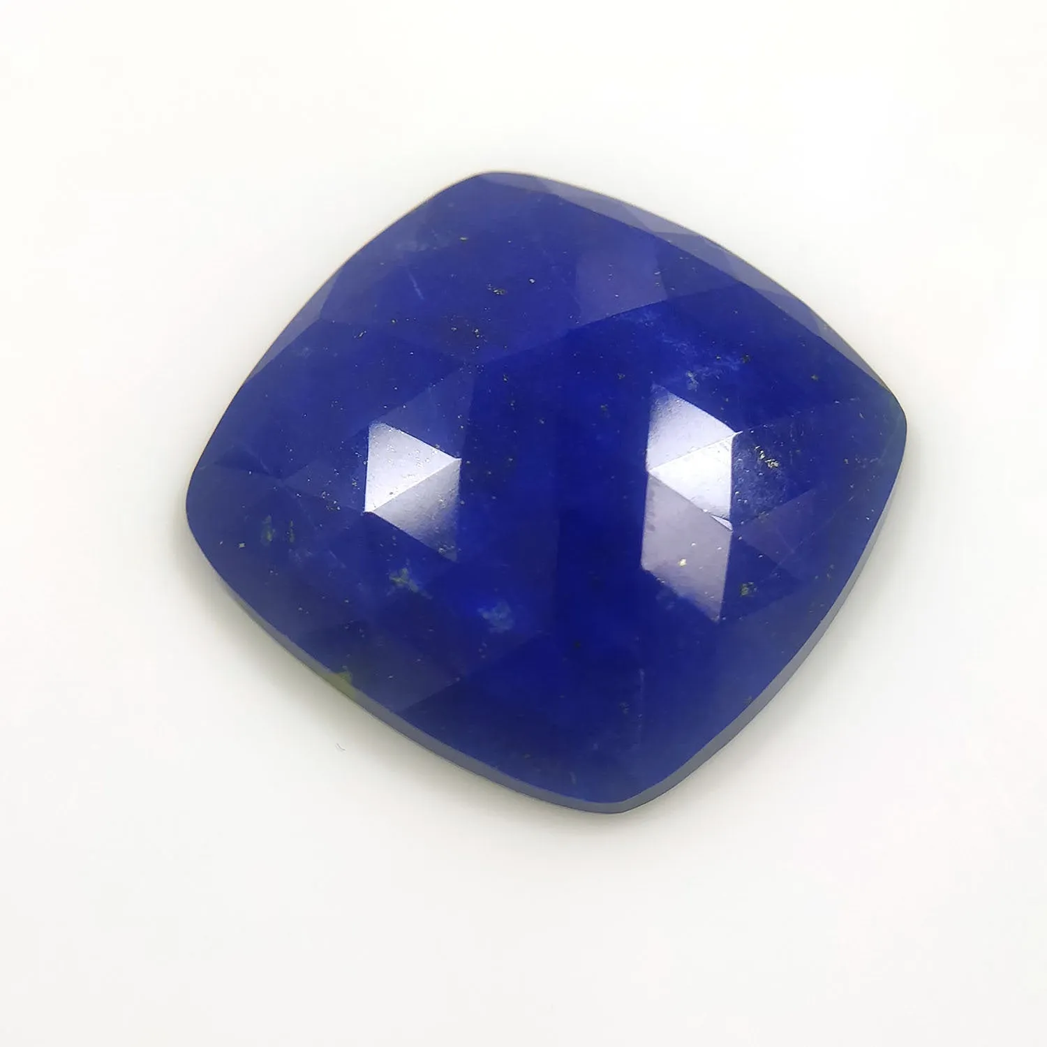 LAPIS LAZULI Gemstone Cut : 20.58cts Natural Untreated Unheated Blue Lapis Gemstone Cushion Shape Rose Cut 24*23mm 1pc For Pendant