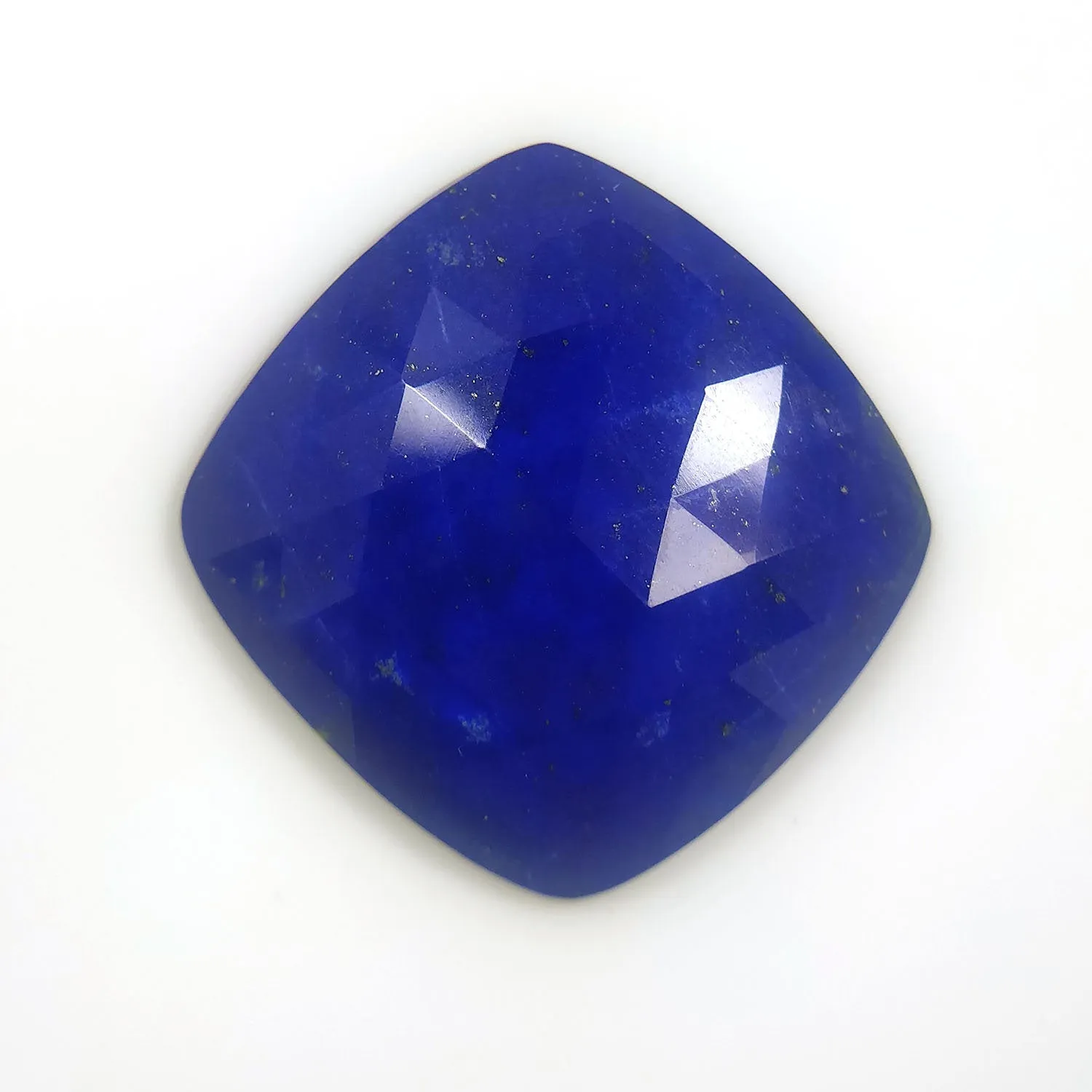 LAPIS LAZULI Gemstone Cut : 20.58cts Natural Untreated Unheated Blue Lapis Gemstone Cushion Shape Rose Cut 24*23mm 1pc For Pendant