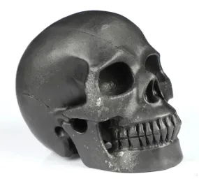 Large Shunghite gemstone Skull