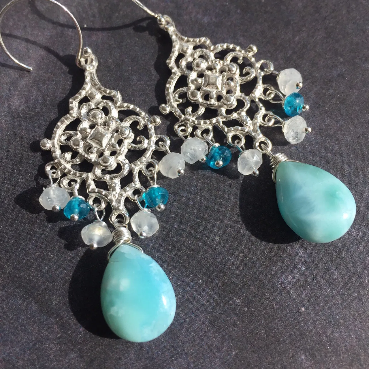 Larimar Branch Necklace