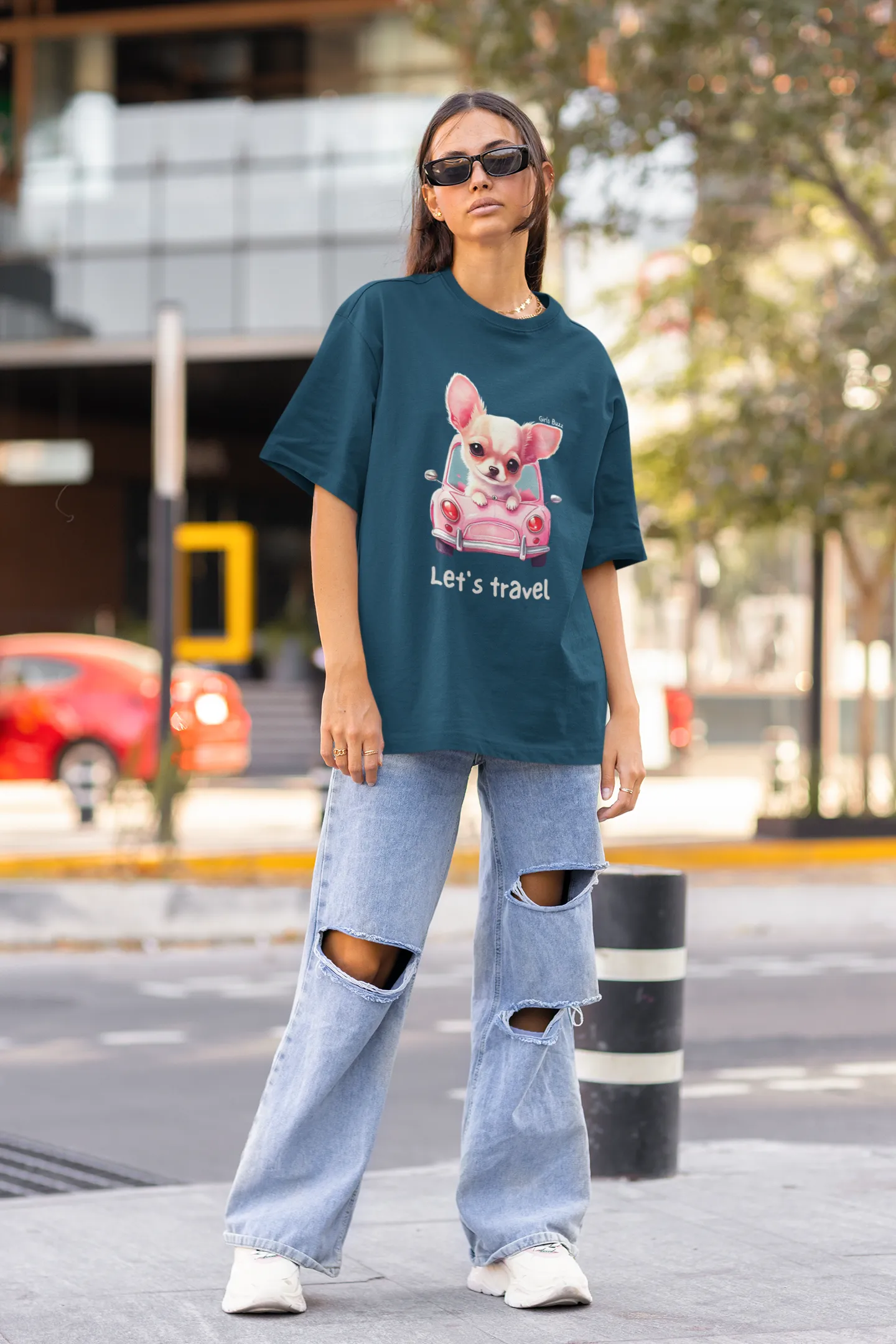 Let's Travel Oversized T-shirt