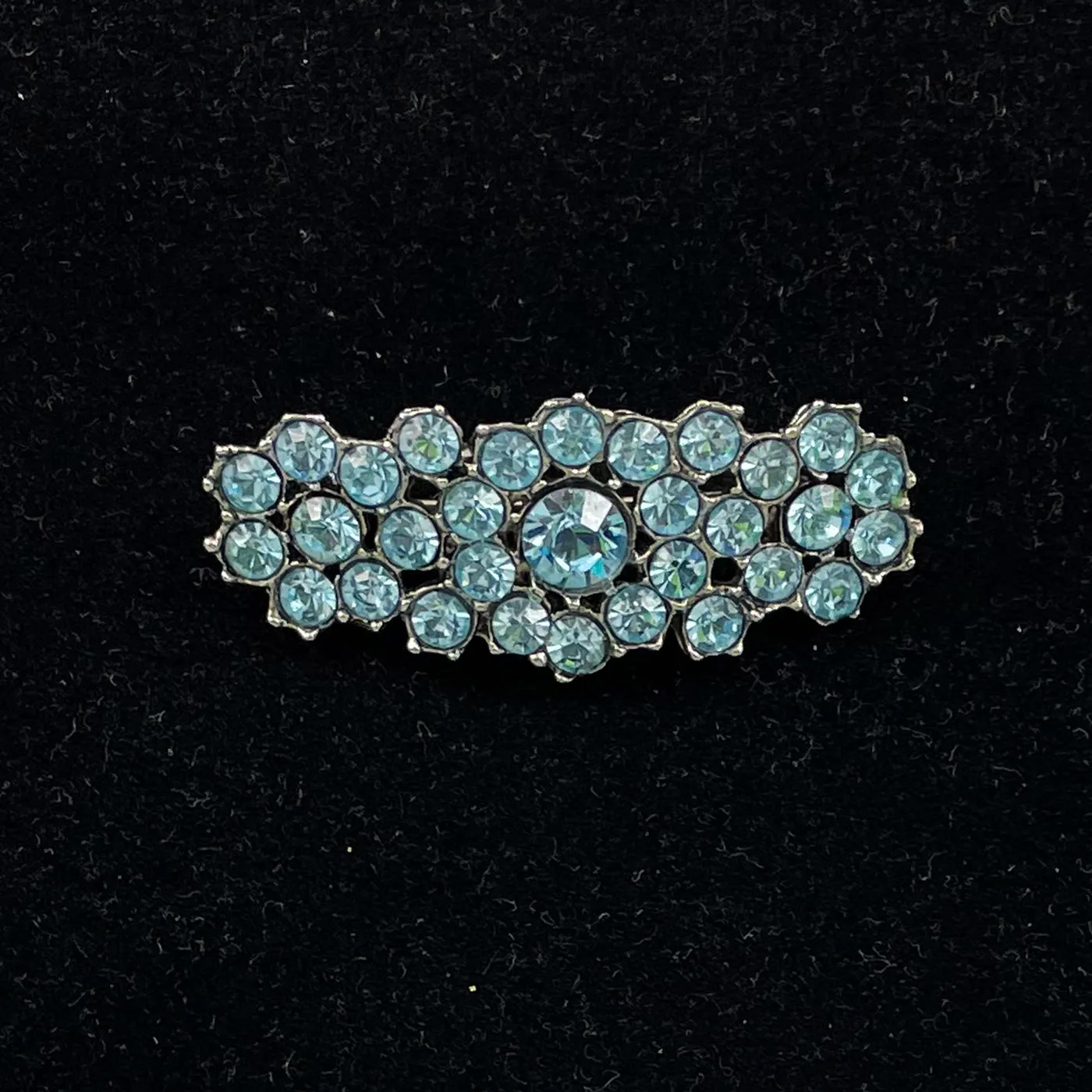 Light Blue Rhinestone Brooch