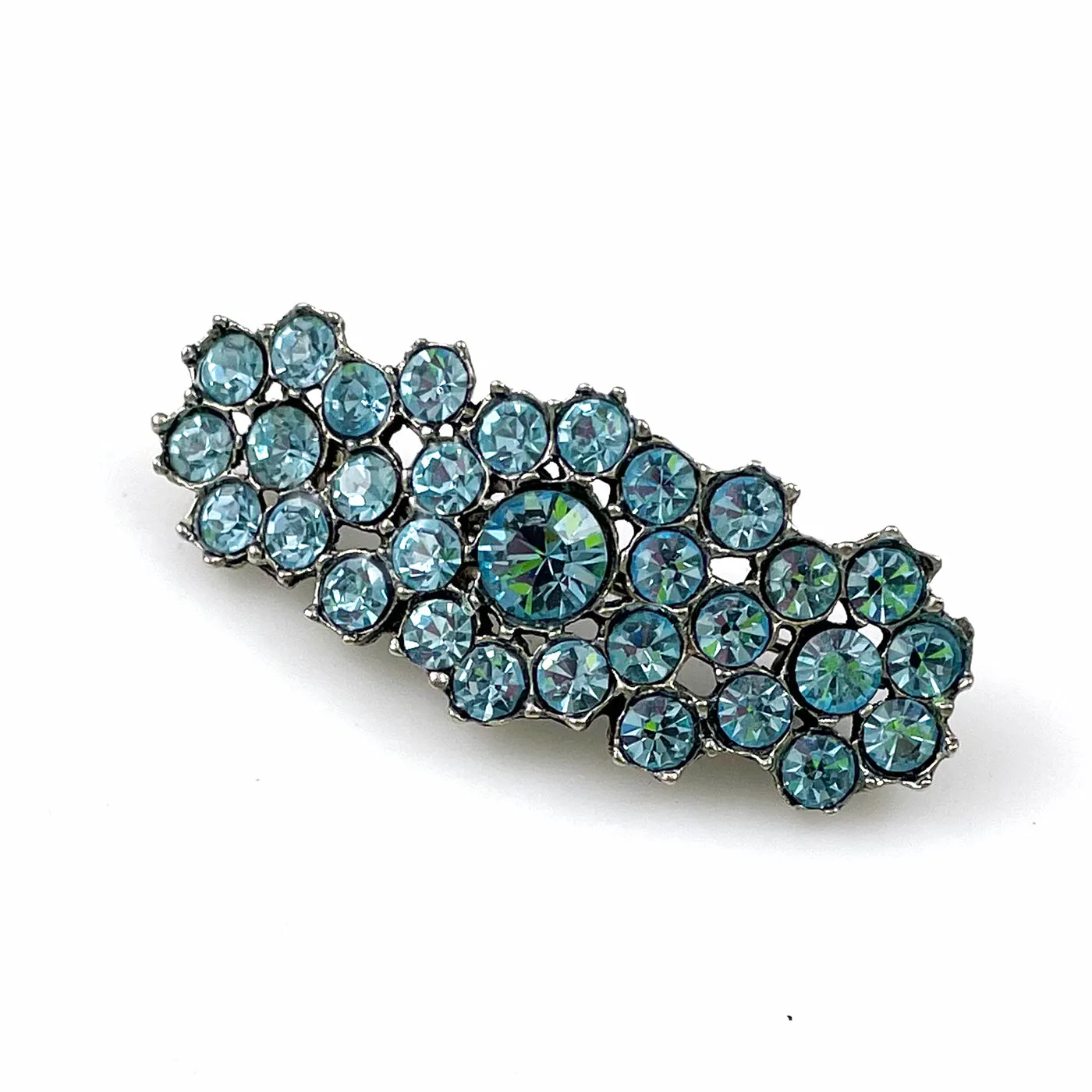 Light Blue Rhinestone Brooch