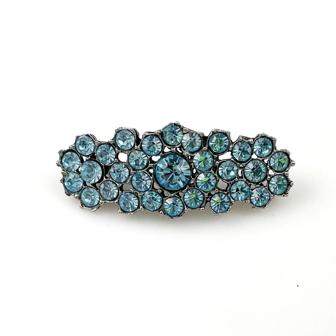 Light Blue Rhinestone Brooch