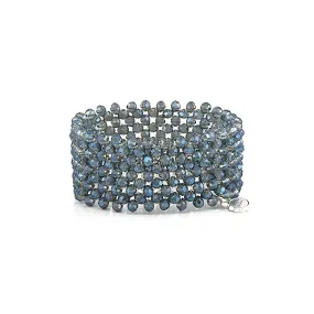 Lizas Fayetteville Crystal Bracelet Smoke Blue