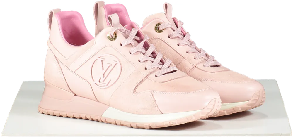 Louis Vuitton Pink Suede Run Away Trainers UK 3.5 EU 36.5 👠