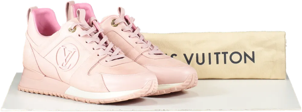 Louis Vuitton Pink Suede Run Away Trainers UK 3.5 EU 36.5 👠