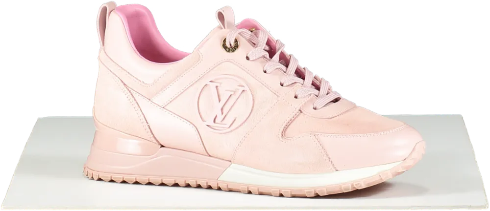 Louis Vuitton Pink Suede Run Away Trainers UK 3.5 EU 36.5 👠