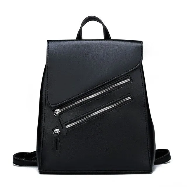 Luxury Vintage Leather School Bag, Shoulder Bag and Backpack