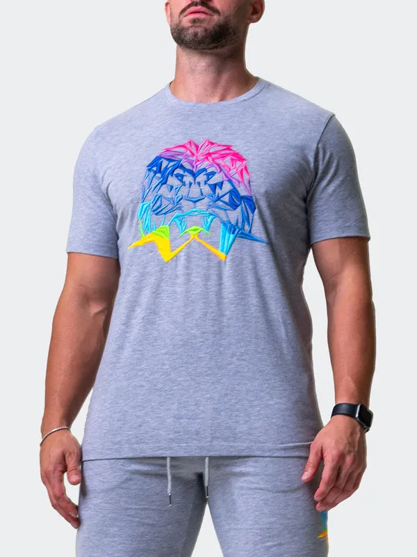 Maceoo Stretch Short-Sleeve Athletic Wear | Tee Neon Grey